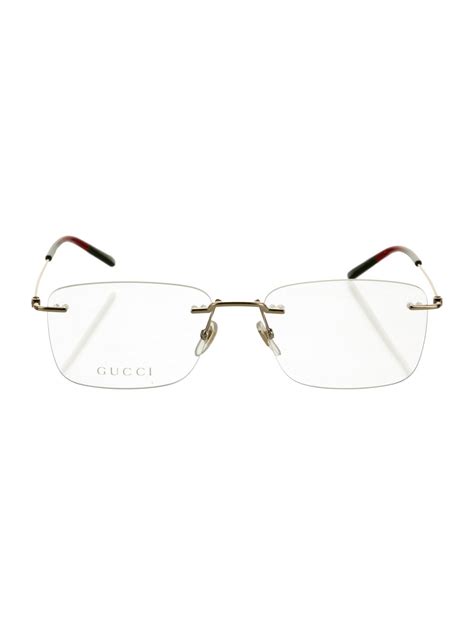 gucci rimless frames